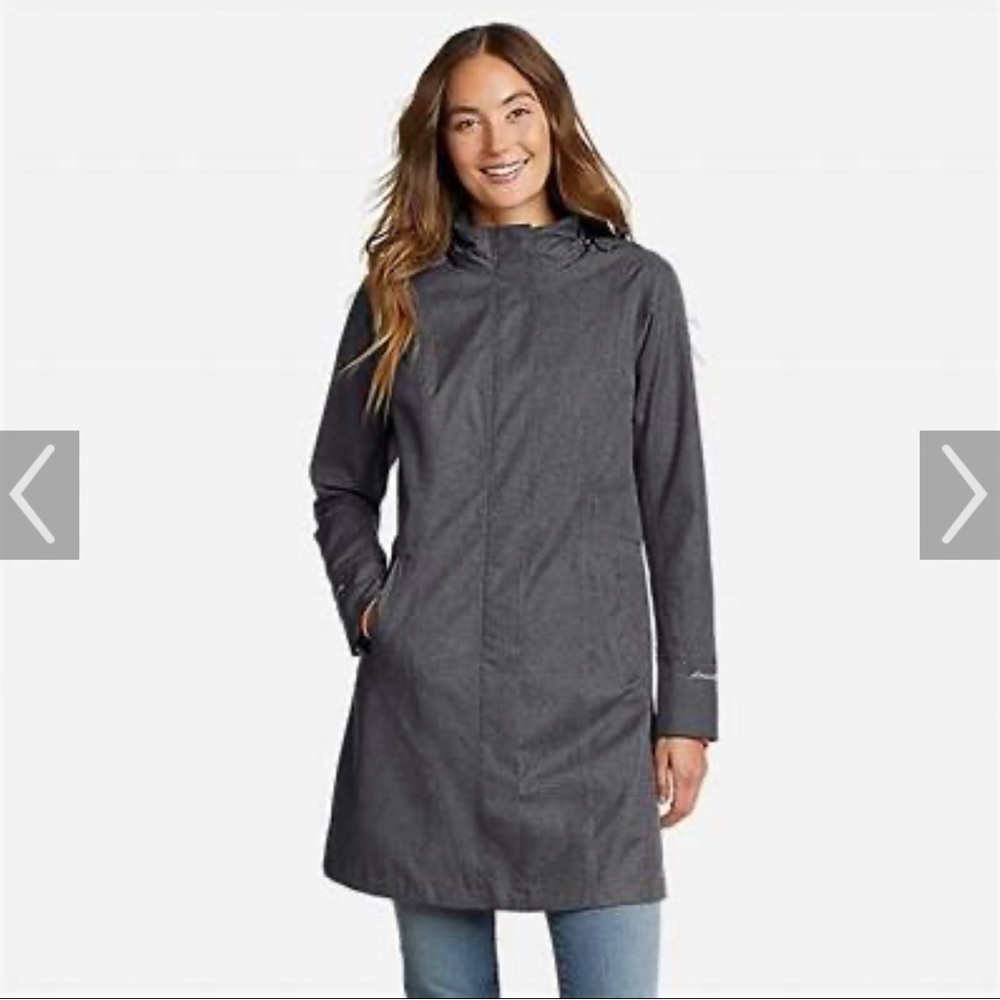Eddie Bauer girl on the go trench